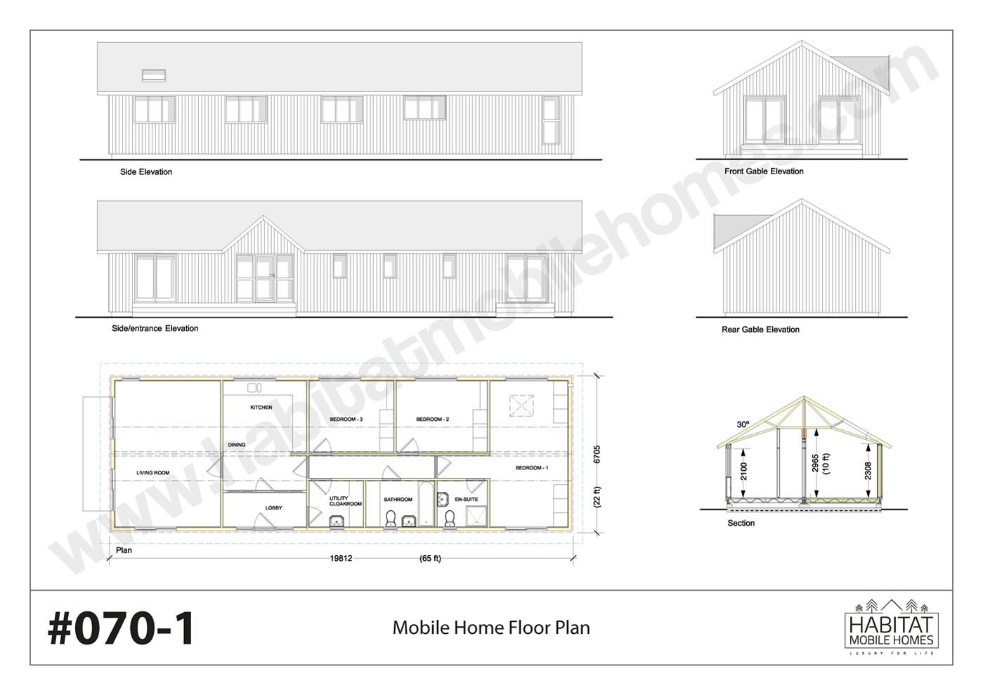 19.8x6.7M - 3 Bed