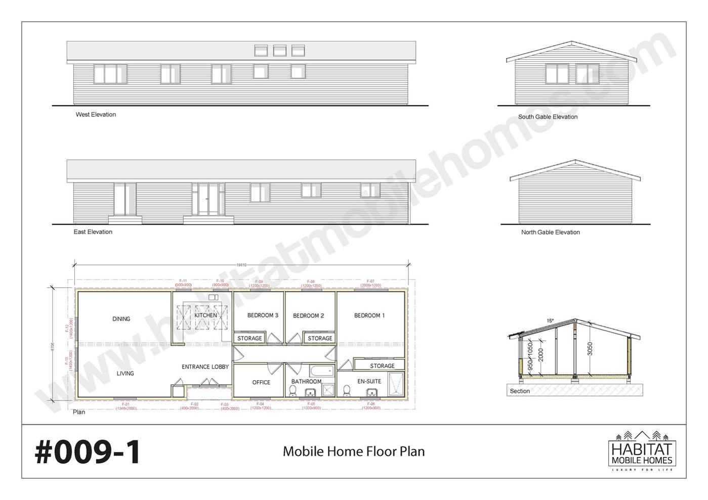 19.8x6.7M - 3 Bed